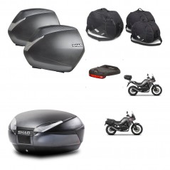 SHAD SH48 trunk + mounting bracket SH36 suitcases accessories DARK GREY PREMIUM KIT-482116
