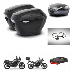 SHAD Baul SH48 + soporte montaje maletas sh23 accesorios DARK GREY PREMIUM KIT-482129