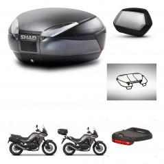 SHAD SH35 PREMIUM suitcases + mounting bracket SH48 trunk accessories DARK GREY KIT-482130