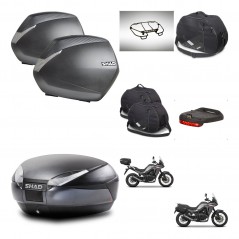 SHAD Baul SH48 + soporte montaje maletas SH36 accesorios DARK GREY PREMIUM KIT-482140