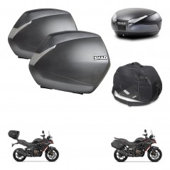 SHAD Baul SH48 + soporte montaje maletas SH36 accesorios DARK GREY PREMIUM KIT-482157
