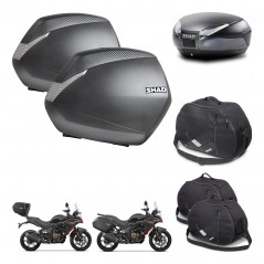 SHAD SH48 trunk + mounting bracket SH36 suitcases accessories DARK GREY PREMIUM KIT-482158