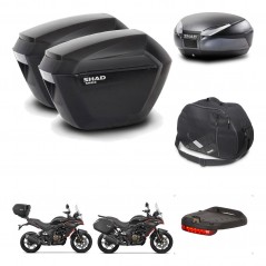 SHAD Baul SH48 + soporte montaje maletas sh23 accesorios DARK GREY PREMIUM KIT-482165