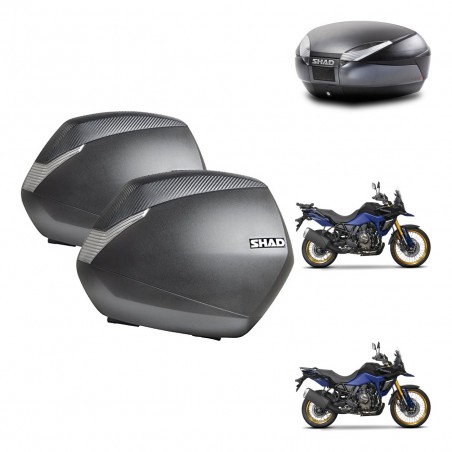 SHAD Baul SH48 + soporte montaje maletas SH36 DARK GREY PREMIUM KIT-482193