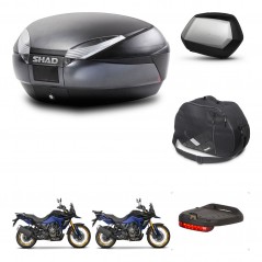SHAD SH35 PREMIUM suitcases + mounting bracket SH48 trunk accessories DARK GREY KIT-482214