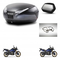 SHAD SH35 PREMIUM suitcases + mounting bracket SH48 trunk accessories DARK GREY KIT-482220