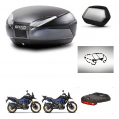 SHAD SH35 PREMIUM suitcases + mounting bracket SH48 trunk accessories DARK GREY KIT-482226