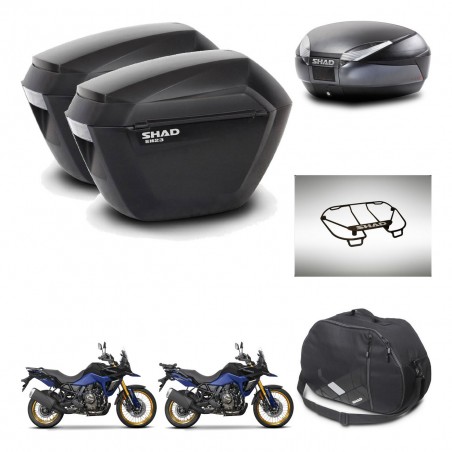 SHAD Baul SH48 + soporte montaje maletas sh23 accesorios DARK GREY PREMIUM KIT-482231