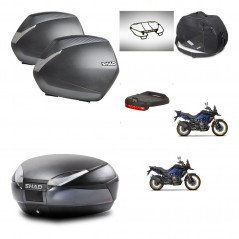 SHAD Baul SH48 + soporte montaje maletas SH36 accesorios DARK GREY PREMIUM KIT-482235