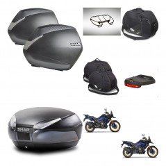 SHAD Baul SH48 + soporte montaje maletas SH36 accesorios DARK GREY PREMIUM KIT-482236
