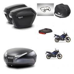 SHAD SH48 trunk + mounting bracket sh23 suitcases accessories DARK GREY PREMIUM KIT-482237