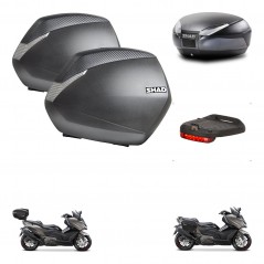 SHAD Baul SH48 + soporte montaje maletas SH36 accesorios DARK GREY PREMIUM KIT-482295