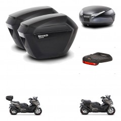 SHAD SH48 trunk + mounting bracket sh23 suitcases accessories DARK GREY PREMIUM KIT-482297
