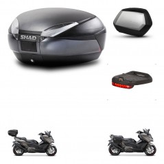 SHAD SH35 PREMIUM suitcases + mounting bracket SH48 trunk accessories DARK GREY KIT-482298