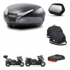 SHAD SH35 PREMIUM suitcases + mounting bracket SH48 trunk accessories DARK GREY KIT-482299