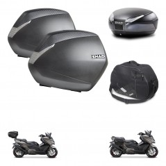 SHAD Baul SH48 + soporte montaje maletas SH36 accesorios DARK GREY PREMIUM KIT-482301