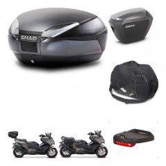 SHAD SH23 alu suitcases + mounting bracket SH48 trunk accessories DARK GREY PREMIUM KIT-482312