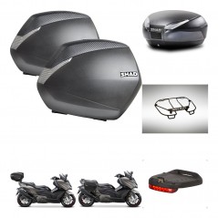 SHAD Baul SH48 + soporte montaje maletas SH36 accesorios DARK GREY PREMIUM KIT-482319