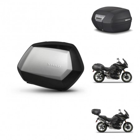 SHAD Trunk SH44 + mounting bracket SH35 PREMIUM suitcases BAUL KIT-482478