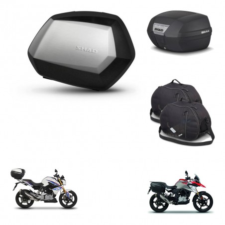 SHAD Trunk SH44 + mounting bracket SH35 PREMIUM suitcases accessories BAUL KIT-482491