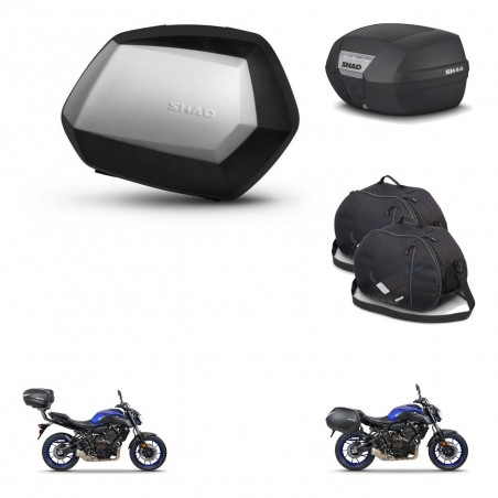 SHAD Baul SH44 + soporte montaje maletas SH35 PREMIUM accesorios KIT-482533