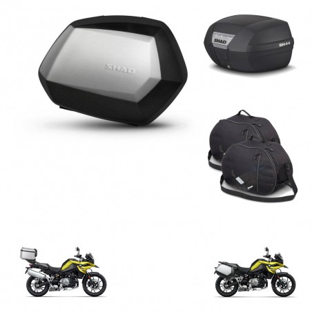 SHAD Baul SH44 + soporte montaje maletas SH35 PREMIUM accesorios KIT-482539