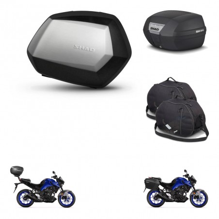 SHAD Baul SH44 + soporte montaje maletas SH35 PREMIUM accesorios KIT-482551