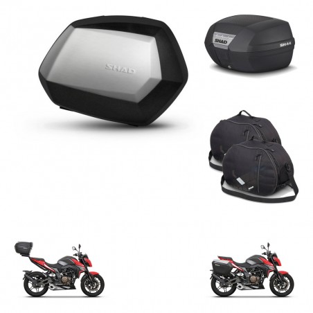 SHAD Trunk SH44 + mounting bracket SH35 PREMIUM suitcases accessories BAUL KIT-482569