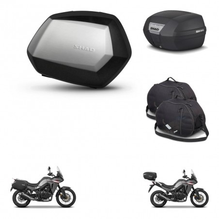 SHAD Baul SH44 + soporte montaje maletas SH35 PREMIUM accesorios KIT-482605