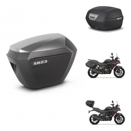 SHAD Baul SH44 + soporte montaje maletas sh23 alu KIT-482612