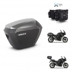 SHAD Suitcase trunk + mounting support sh23 alu suitcases KIT-482732