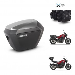 SHAD Suitcase trunk + mounting support sh23 alu suitcases KIT-482756