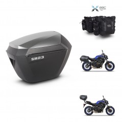 SHAD Suitcase trunk + mounting support sh23 alu suitcases KIT-482786