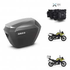 SHAD Suitcase trunk + mounting support sh23 alu suitcases KIT-482792
