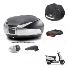 SHAD Baul SH48 tapa respaldo + soporte montaje accesorios KIT-482984
