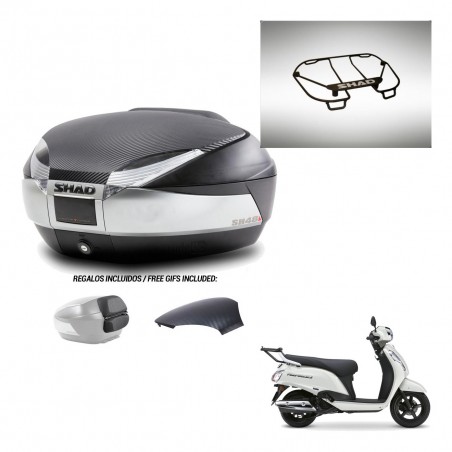 SHAD Trunk SH48 backrest cover + mounting bracket upper grill KIT-482985