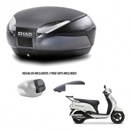 SHAD Trunk SH48 backrest cover + mounting bracket 49 L KIT-483005