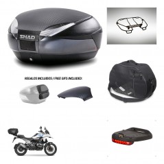 SHAD Baul SH48 tapa respaldo + soporte montaje accesorios 49 L KIT-483020