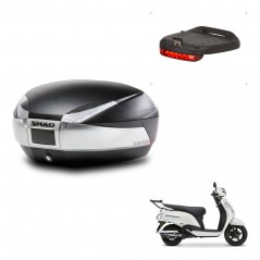 SHAD Baul SH48 + soporte montaje luz de freno TITANIUM PREMIUM KIT-483141