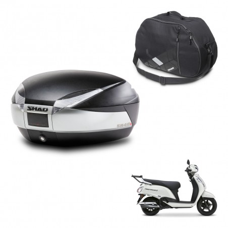 SHAD Baul SH48 + soporte montaje bolsa interna TITANIUM PREMIUM KIT-483142