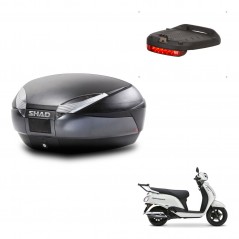 SHAD Baul SH48 + soporte montaje luz de freno DARK GREY PREMIUM KIT-483165