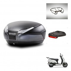 SHAD Baul SH48 + soporte montaje accesorios DARK GREY PREMIUM KIT-483169