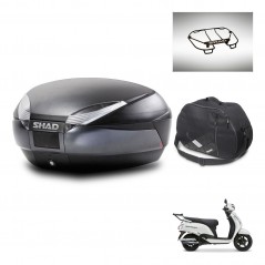 SHAD Baul SH48 + soporte montaje accesorios DARK GREY PREMIUM KIT-483170