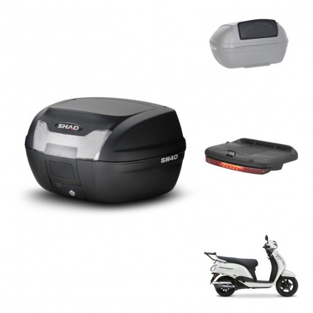 SHAD Baul SH40 + soporte montaje accesorios KIT-483211
