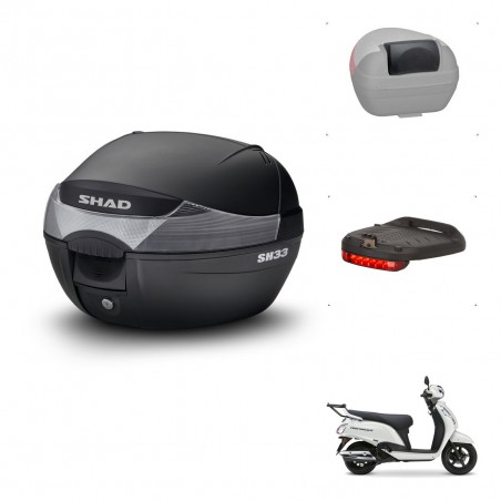 SHAD Baul SH33 + soporte montaje accesorios KIT-483235