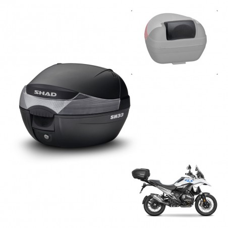 SHAD Trunk SH33 + mounting bracket backrest KIT-483238