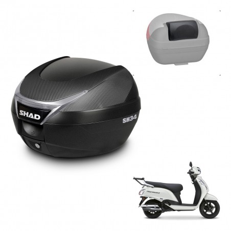 SHAD Trunk SH34 + mounting bracket backrest KIT-483246