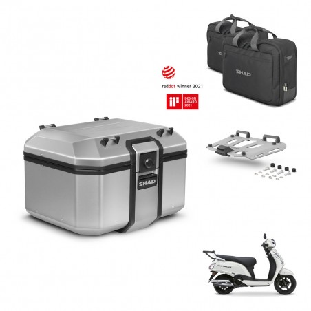 SHAD Baul trasero + soporte montaje parrilla accesorios KIT-483579