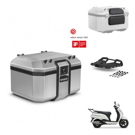 SHAD Baul trasero + soporte montaje parrilla accesorios KIT-483582
