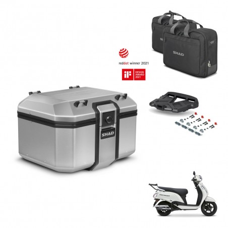 SHAD Baul trasero + soporte montaje parrilla accesorios KIT-483586